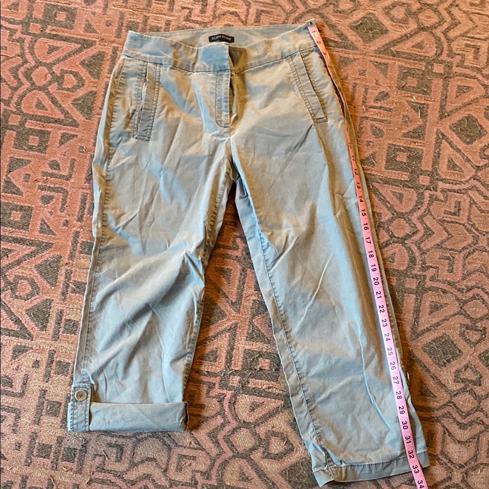 Crisp cotton/tencel blend pants for 3 seasons